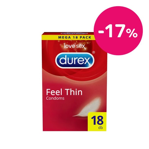 Durex Feel thin Óvszer, 18 db