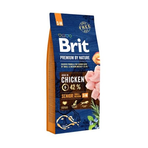 Brit Premium by Nature Senior S/M száraz kutyaeledel