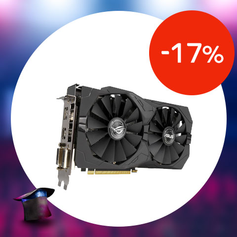 ASUS Radeon RX 570 ROG STRIX gaming videokártya